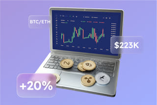 AI automated trading system technology visualization on test dev